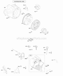 Blower HousingShrouds Flywheel Diagram and Parts List for 20B414-0698-E1  Briggs and Stratton Engine